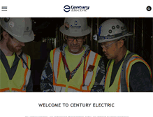 Tablet Screenshot of centuryelectricllc.com